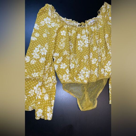 Intimately Free People One on One Date Bodysuit in Marigold Size Small GUC - Picture 4 of 9